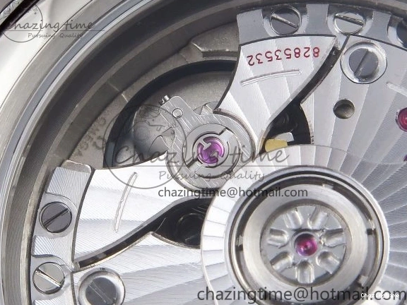 0413 Trendsetting De Ville Power Reserve SS MKF 1:1 Best Edition Blue Textured Dial on Black Leather Strap A 7742